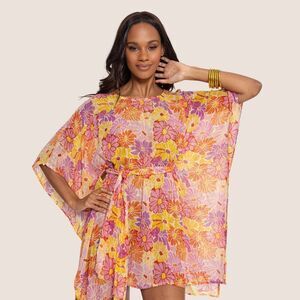 SUNDRESS Floral Livy Cover Up - ONE SIZE